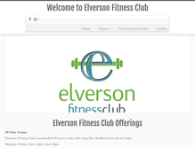 Tablet Screenshot of elversonfitnessclub.com